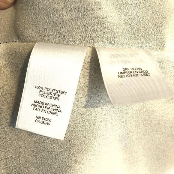 Jones New York Collection Sz 18W Blouse Animal Print Ruffles Cap Flutter Sleeves - Picture 6 of 6